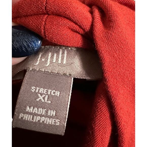 J.Jill Wearever Red Turtleneck Tunic - XL - Picture 4 of 6